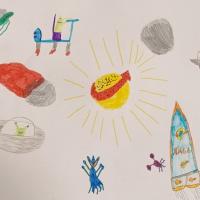 draft of a mars-city-flag