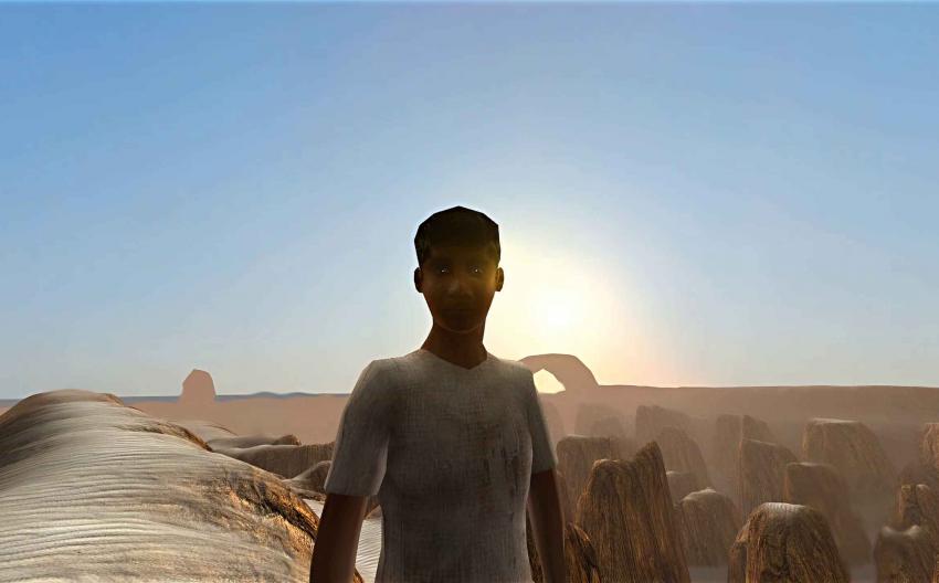 "Frontiers" (Machinima, 138 seconds, 2012)