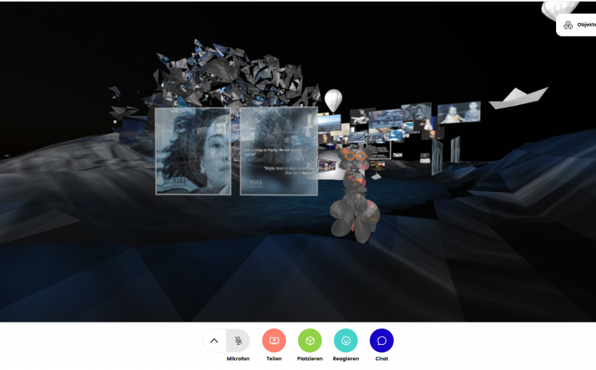 screenshot digital memory room (lobby)