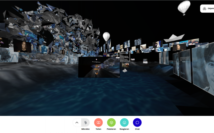 screenshot digital memory room (lobby)