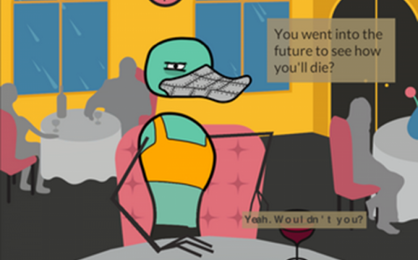 screenshot of game "duck date"