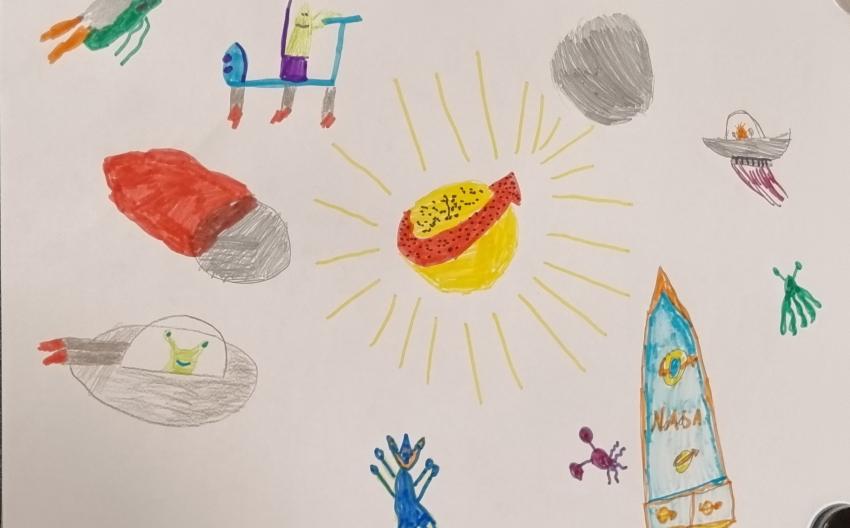 draft of a mars-city-flag