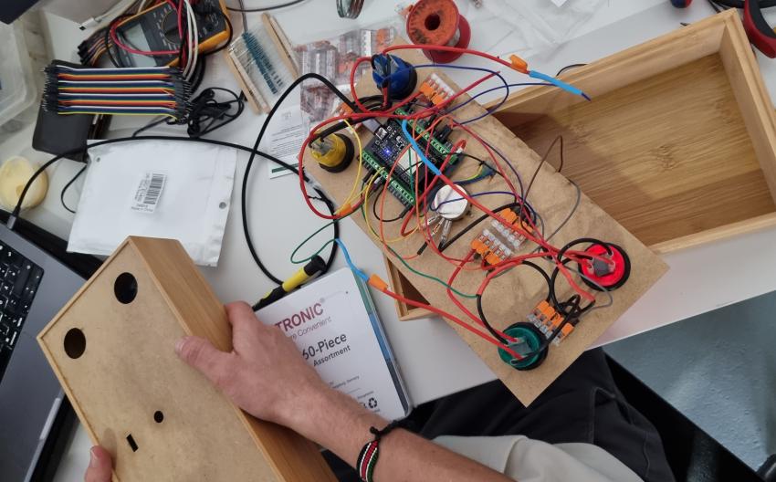 Die Game-Box von innen